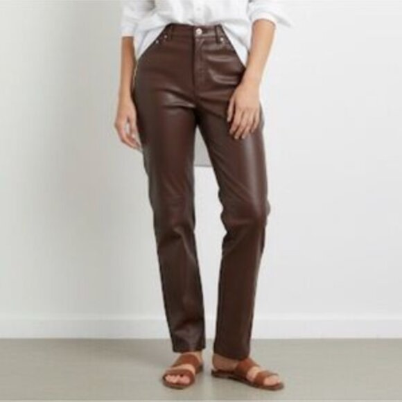 7 For All Mankind Faux Leather Pants - Picture 1 of 5